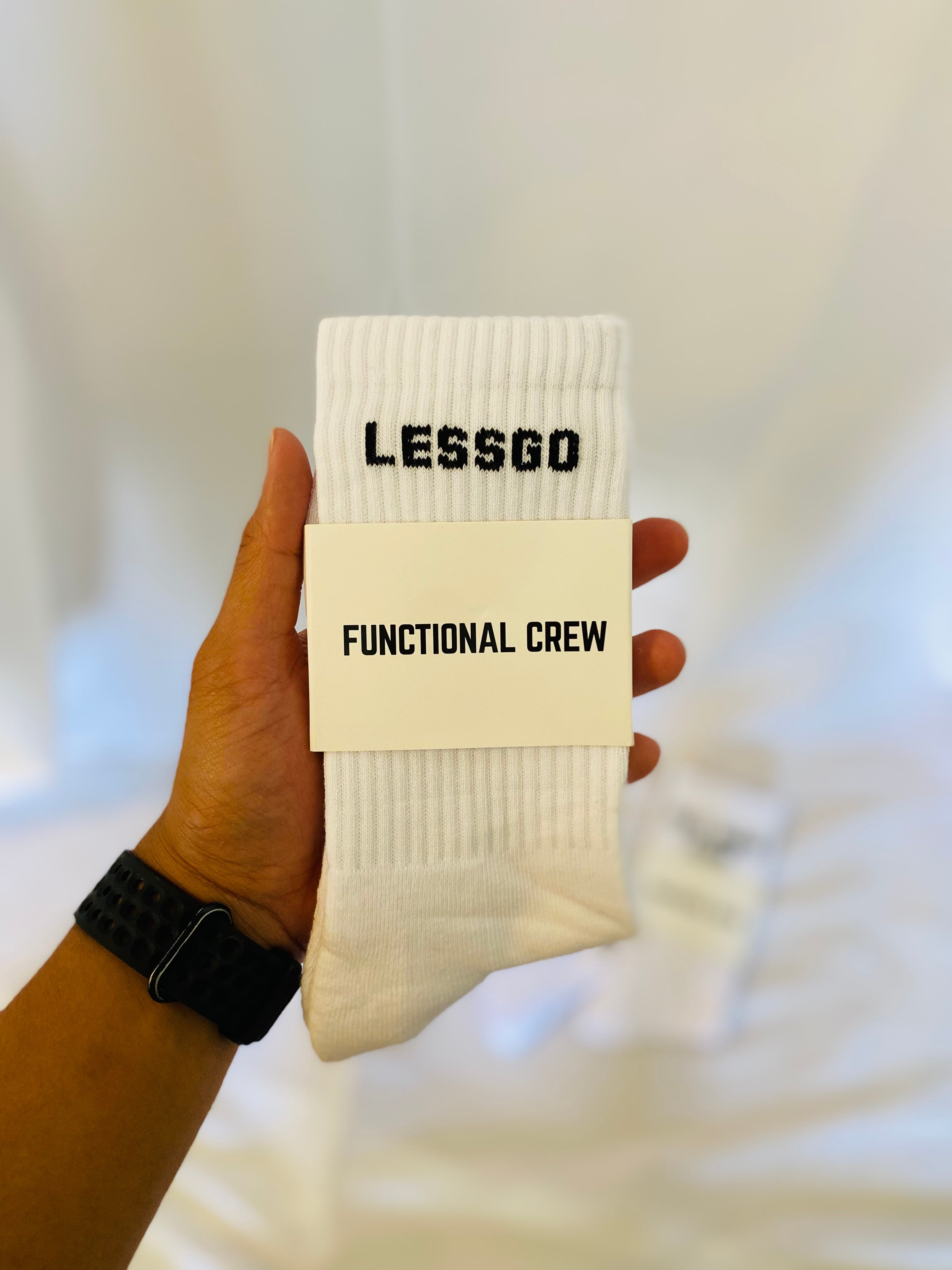 Lessgo Crew Socks – Functional Crew