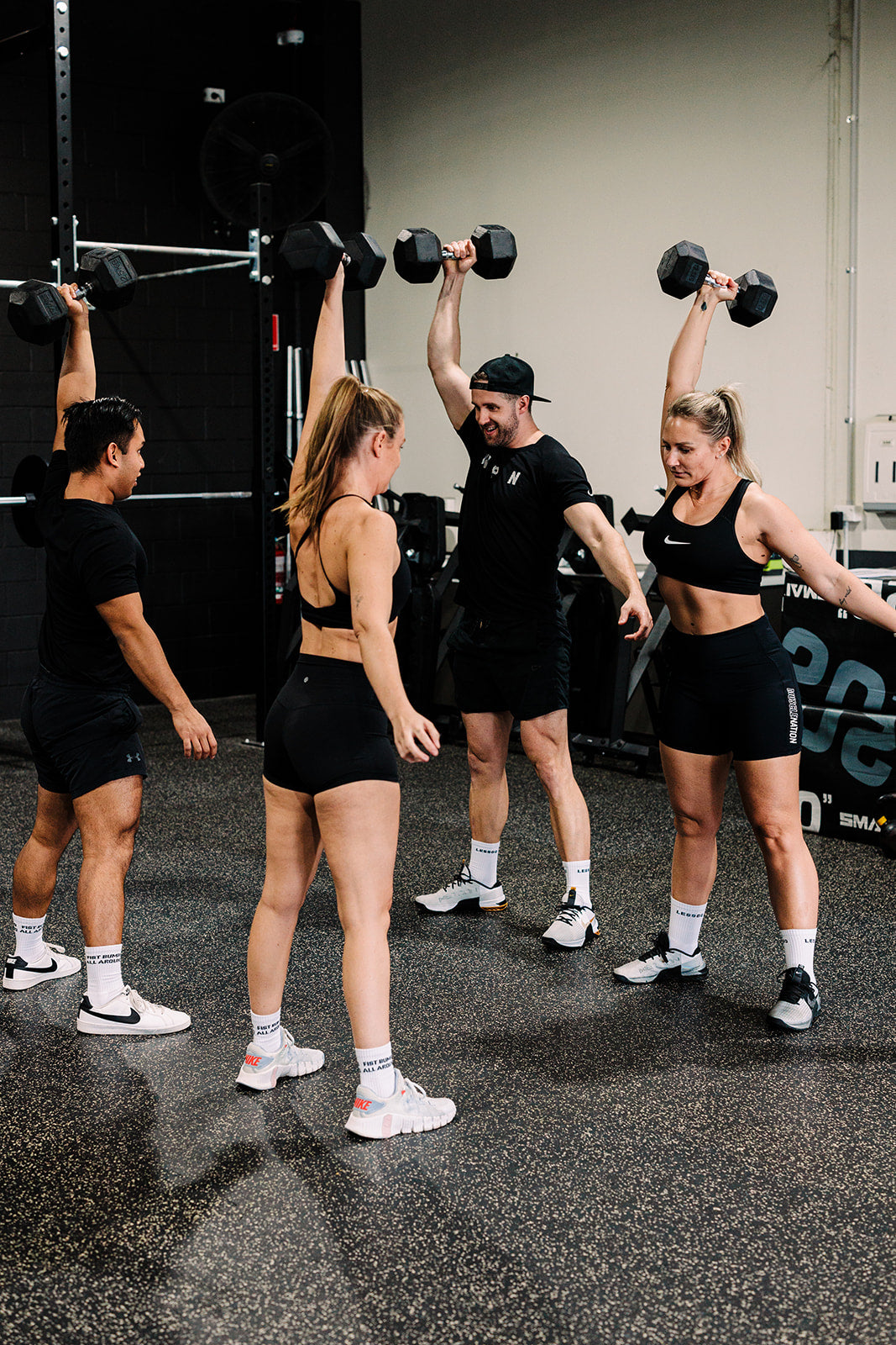 Fist Bumps All Around Crew Socks